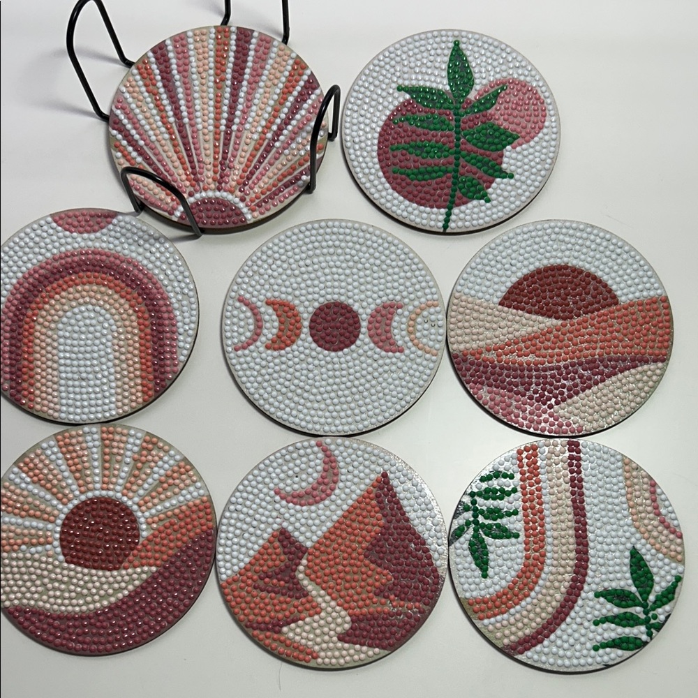 Colorful Mosaic Coaster Set